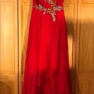 Red prom gown